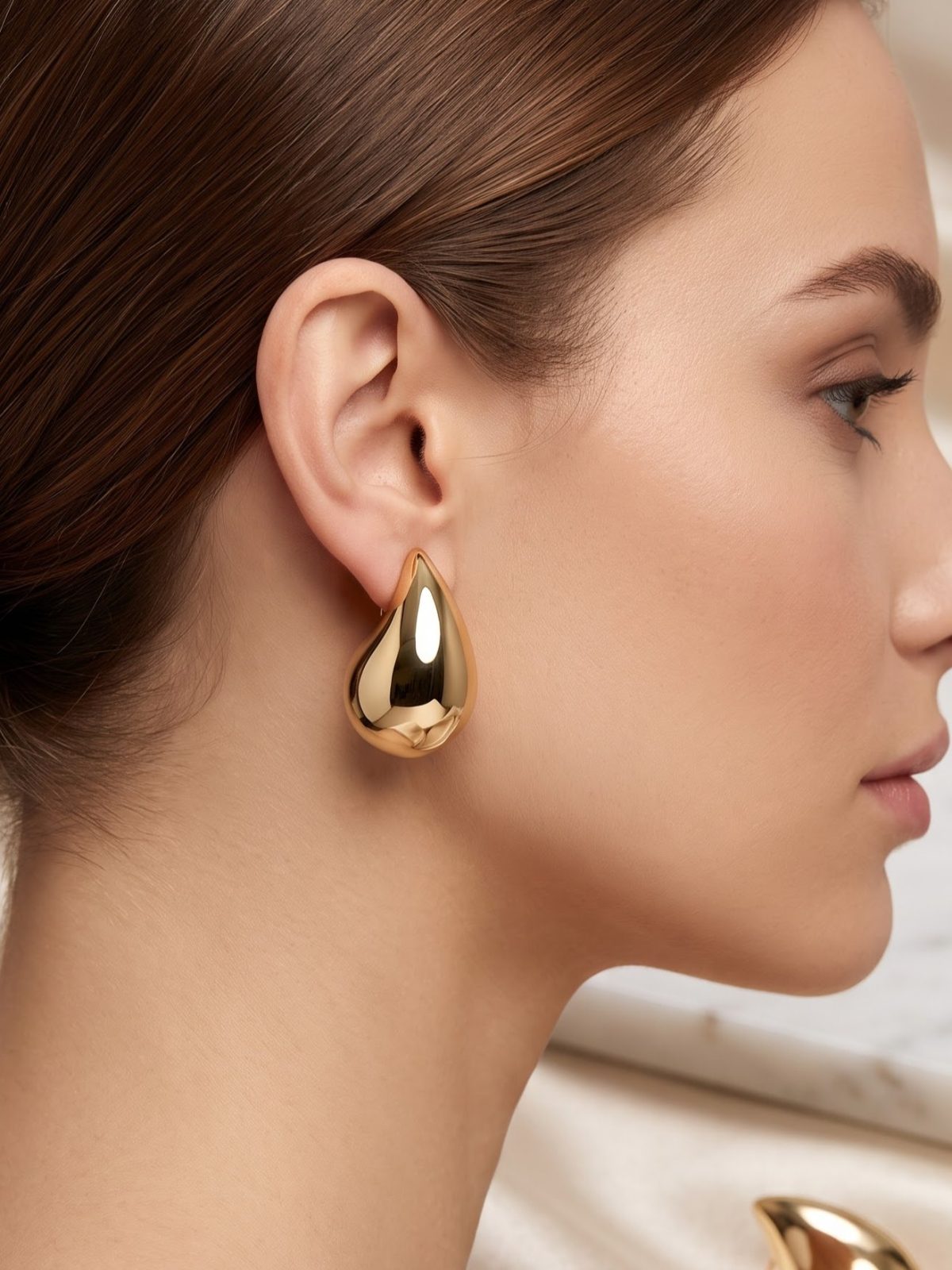 Sneha Polished Finish Stud Earrings