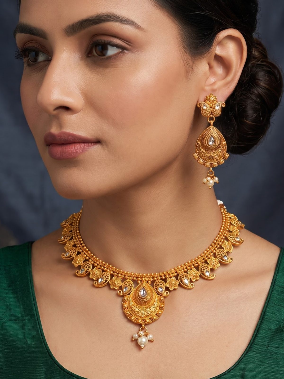 Bhoomi Traditional Gold Plated Necklaces