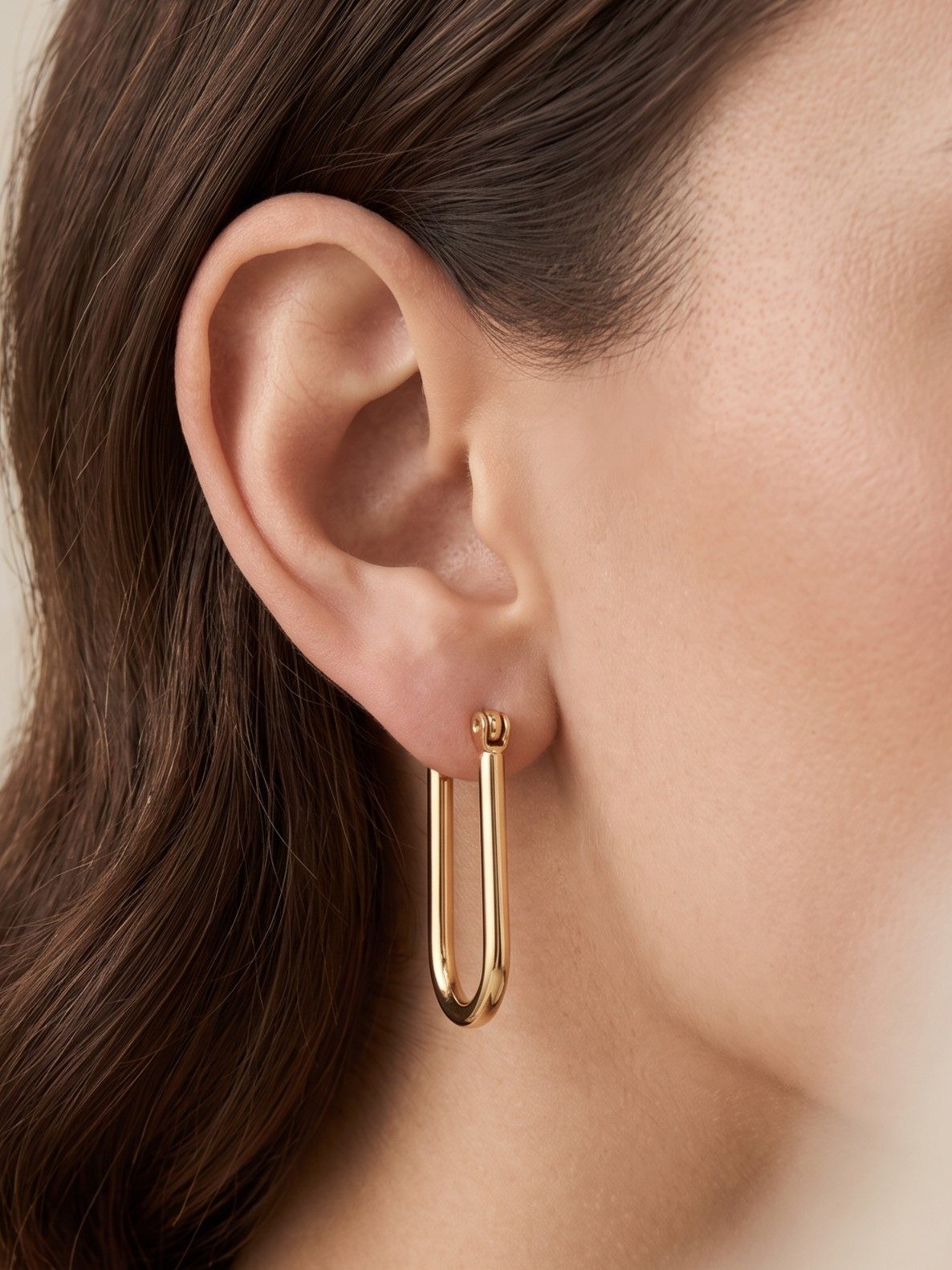 Esha Plain Gold Finish Balis Earrings