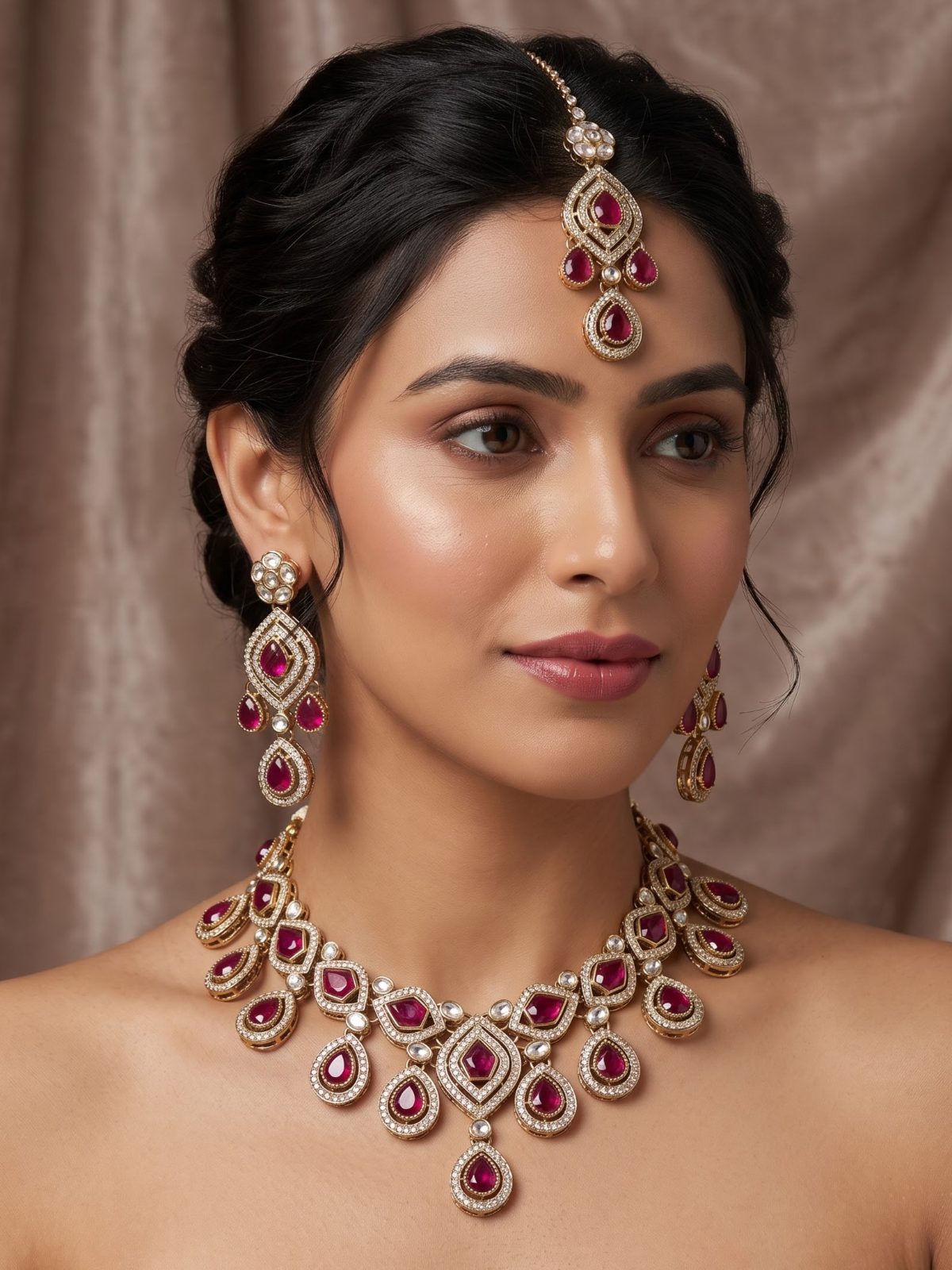 Pihu Intricate Gemstone Necklace Collection