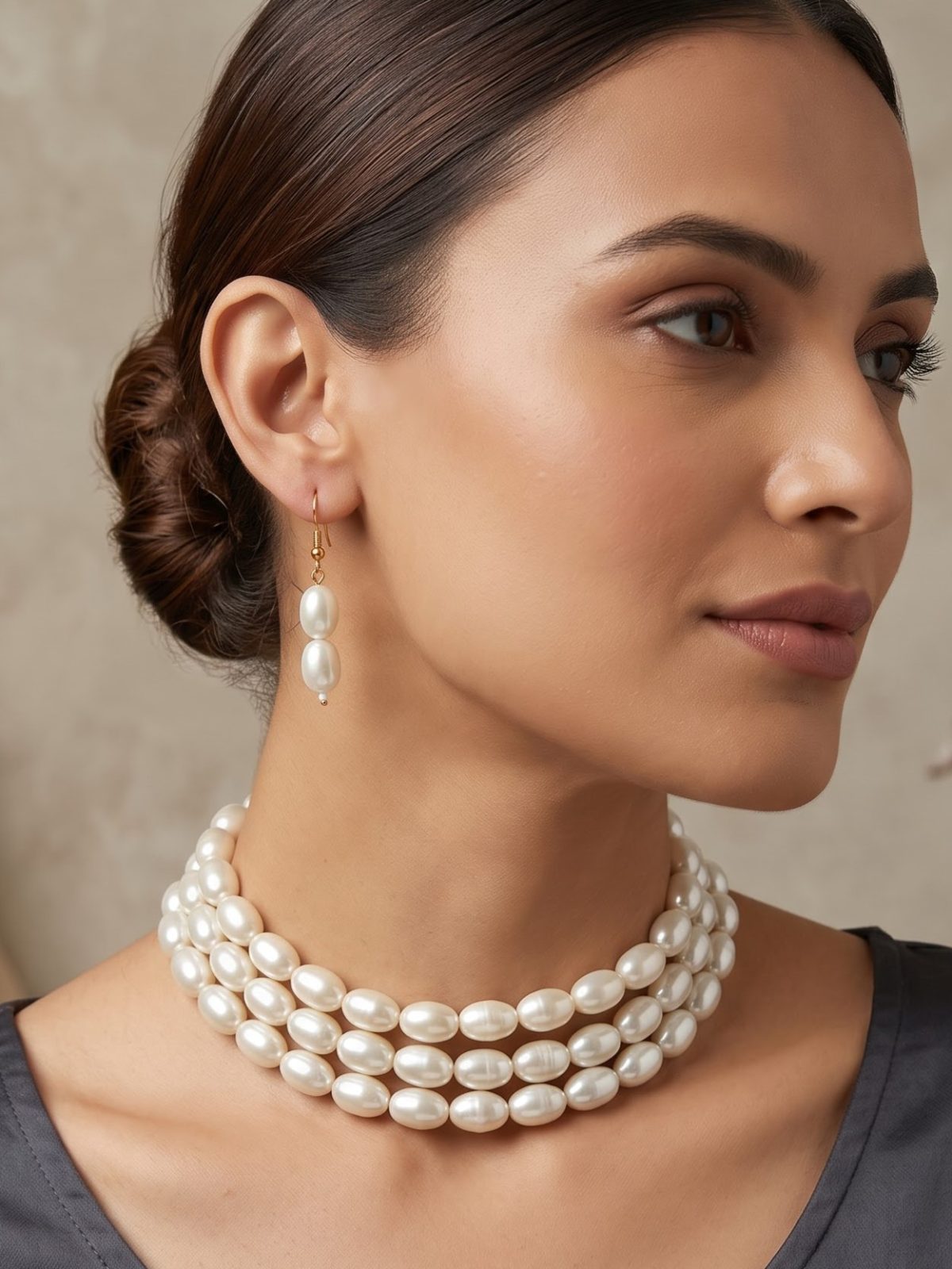 Yogita Colored Pearl Choker Set