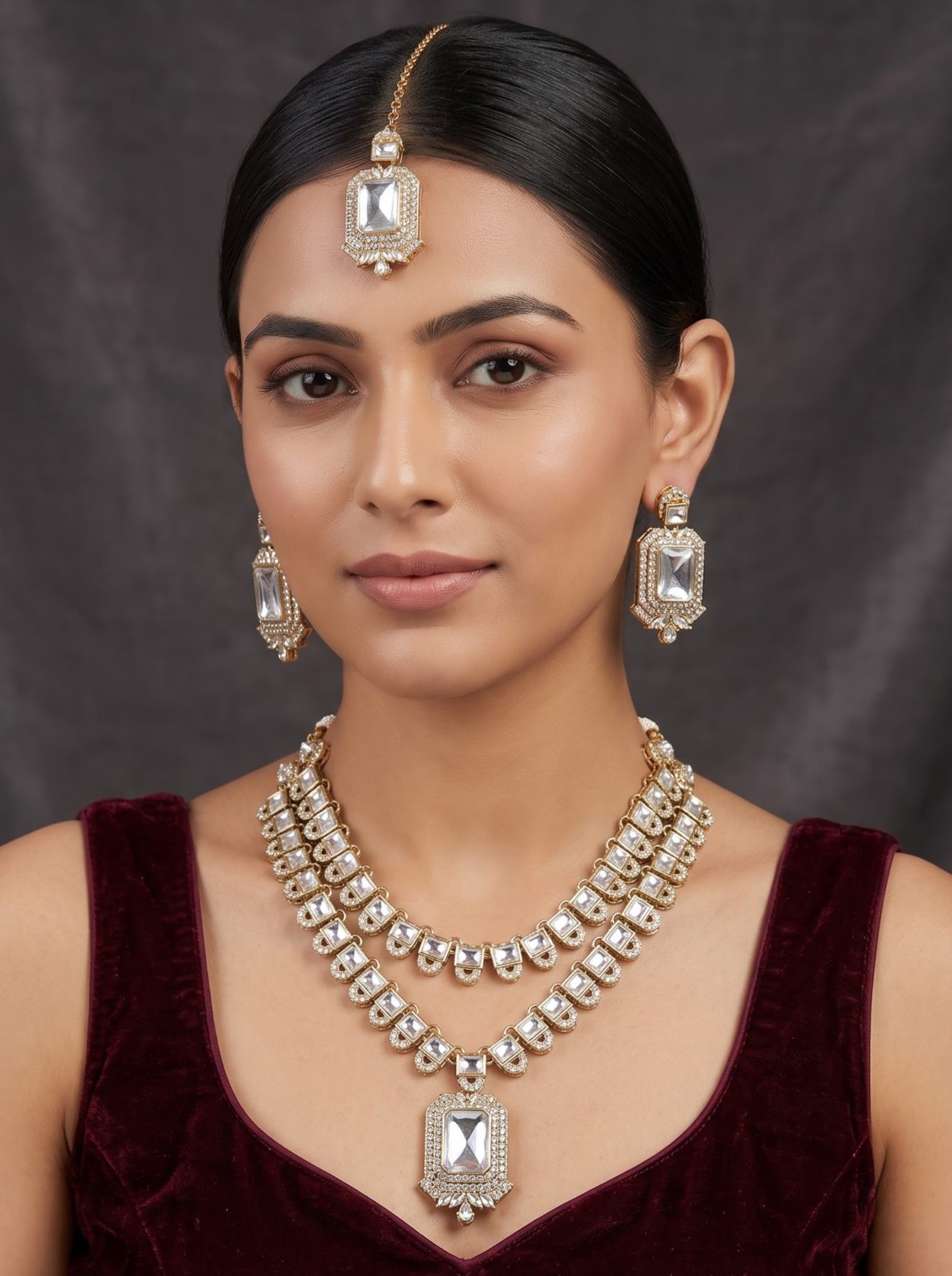 Pari Ornate Kundan Layered Necklaces