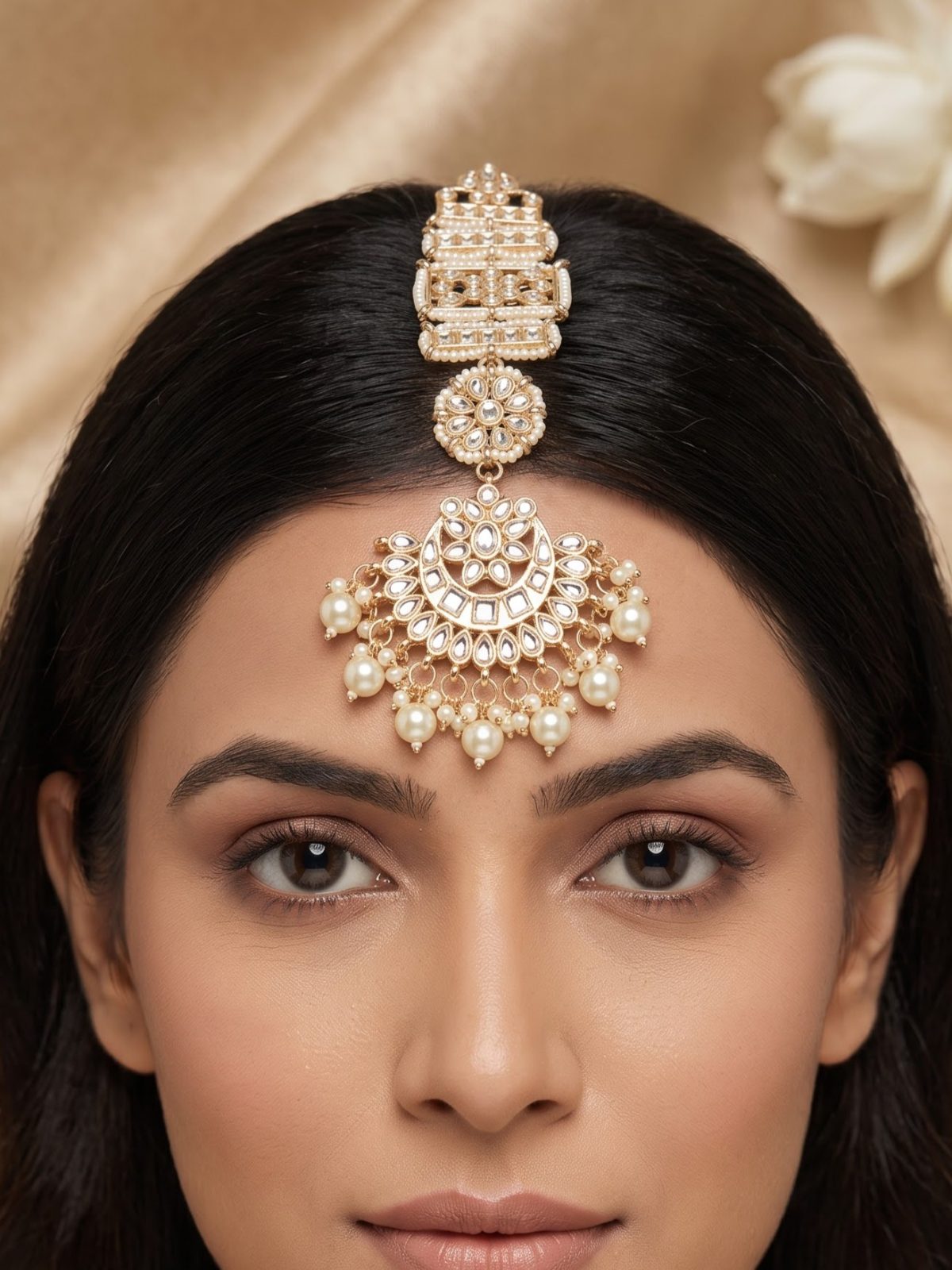 Vidhi Gold Plated Maang Tikka