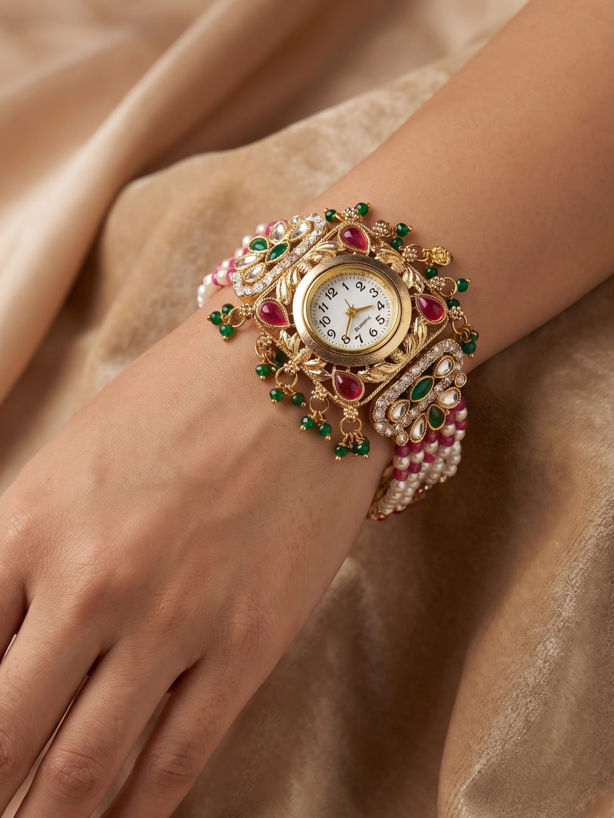 Taashi Gold Tone Bracelet Watch