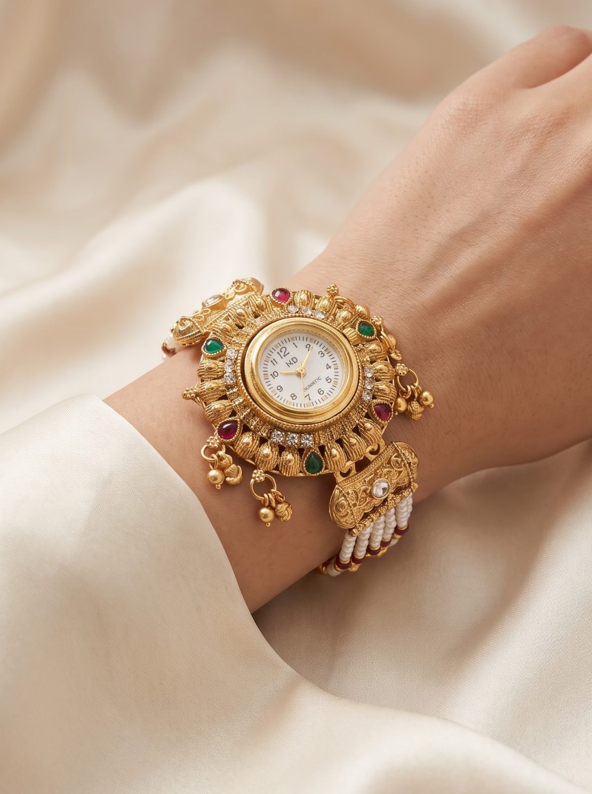 Yashika Gold Plated Bracelet Watch