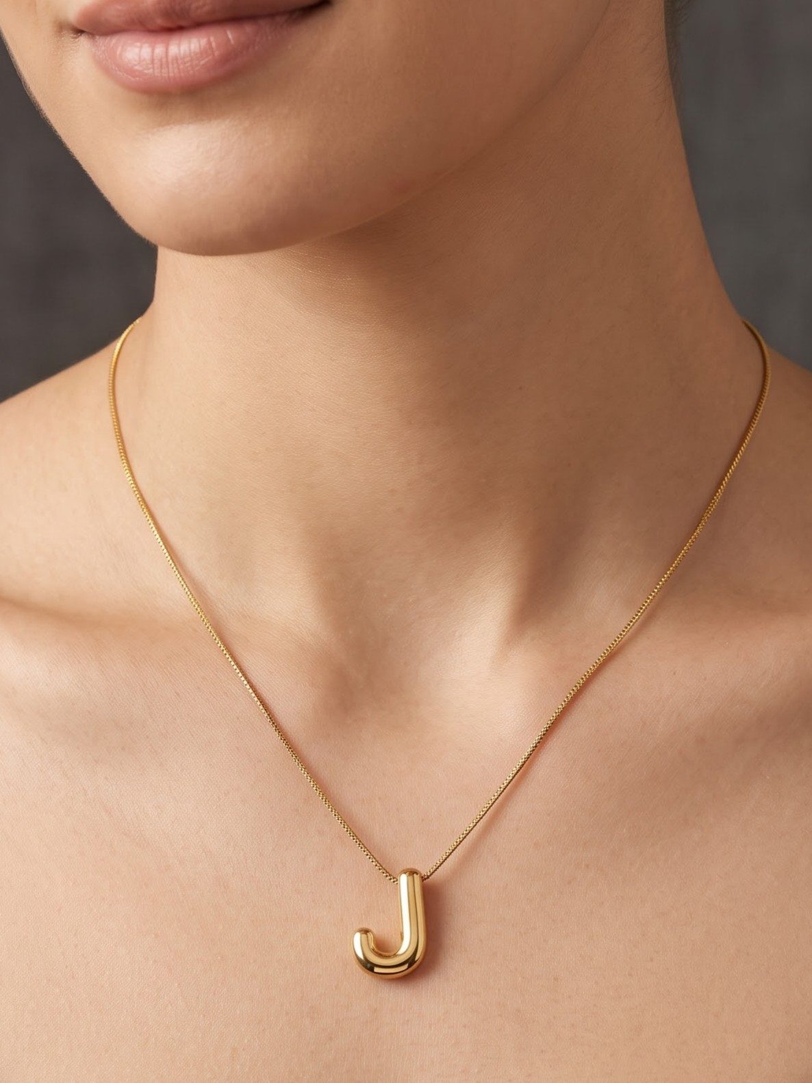 Jhanvi Personalized Initial Necklace