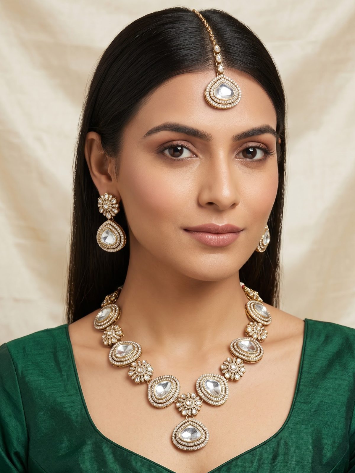 Anaya Majestic Floral Design Necklace