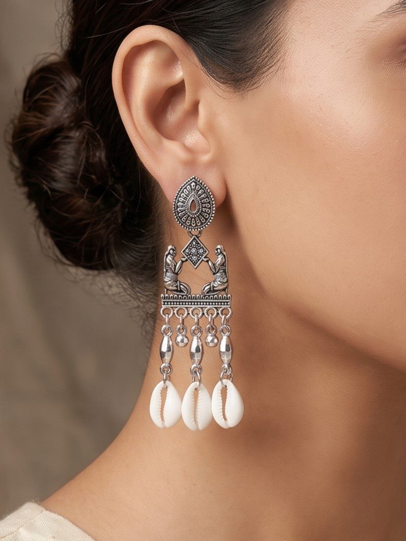 Drishika Oxidised Finish Earrings