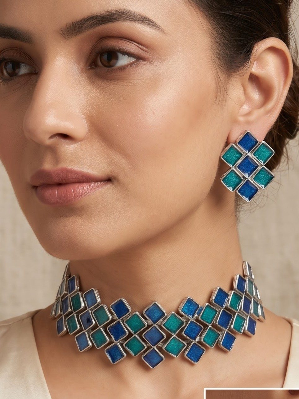 Manvi Artisan Crafted Statement Choker Necklace