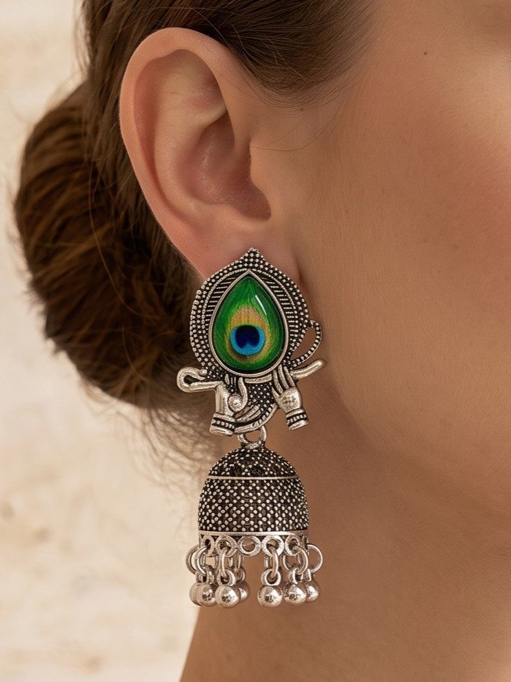 Samaira Jhumka Oxidised Earring