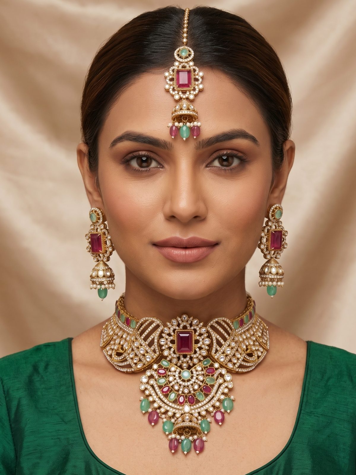 Nayra Premium Wedding Choker Jewellery Set
