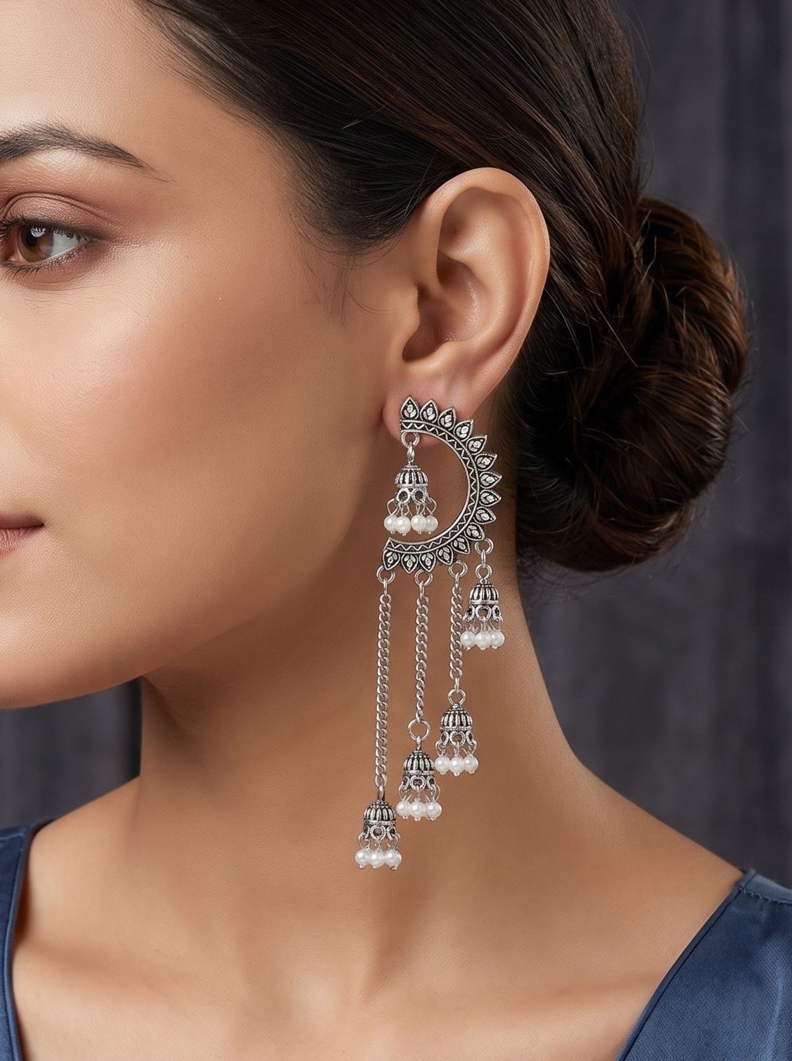 Jiya Oxidised Earrings