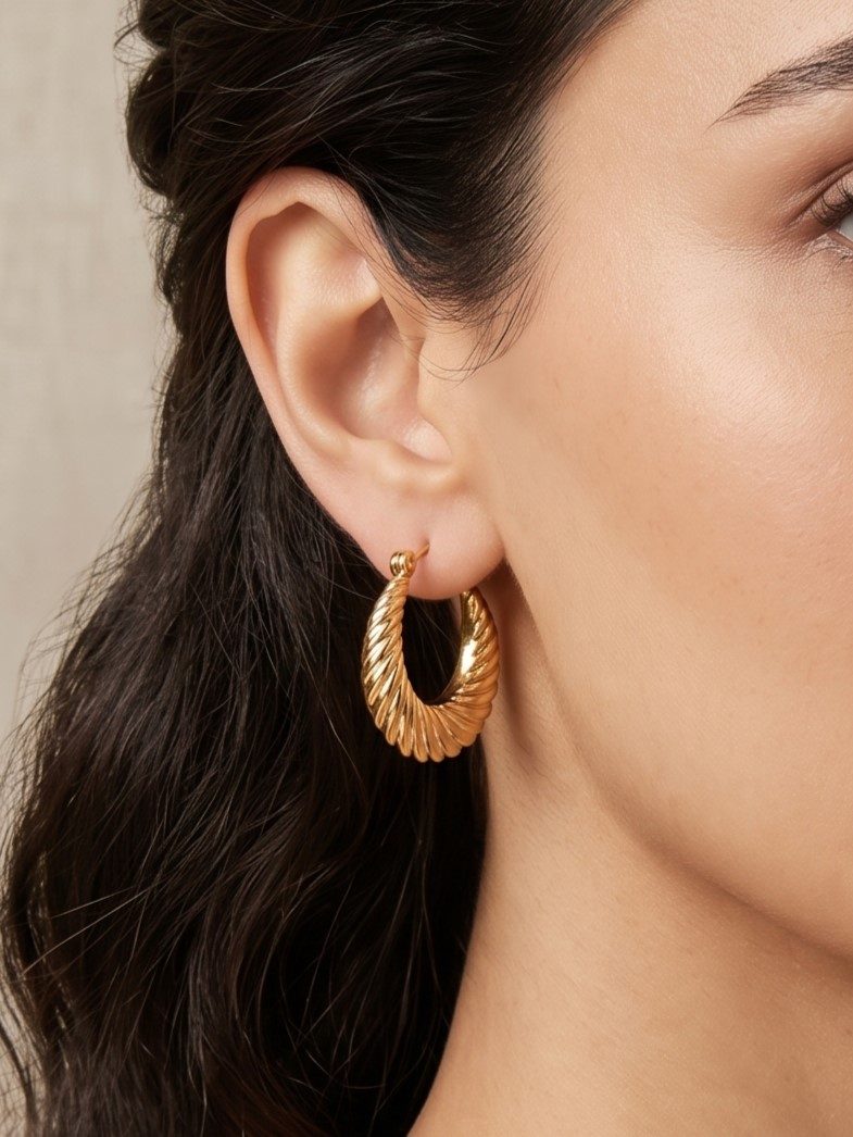 Anvita Gold Plated Balis Earrings