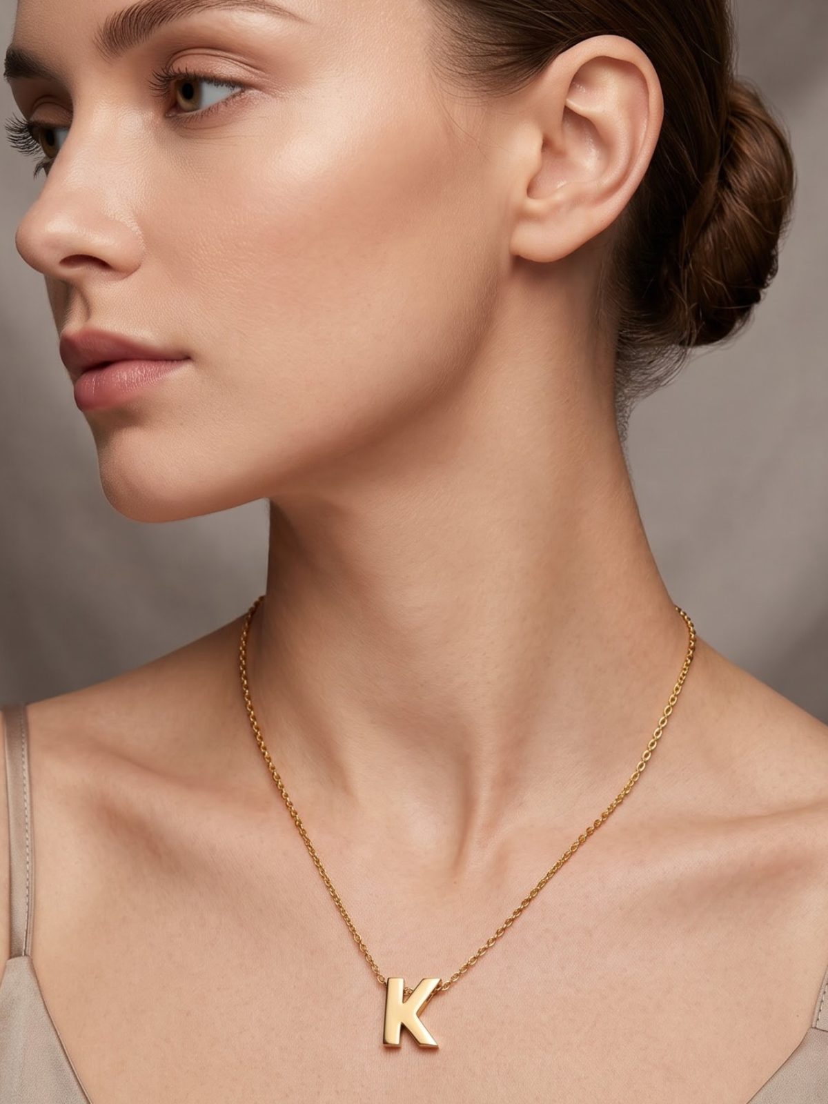 Kiara Personalized Letter K Necklace