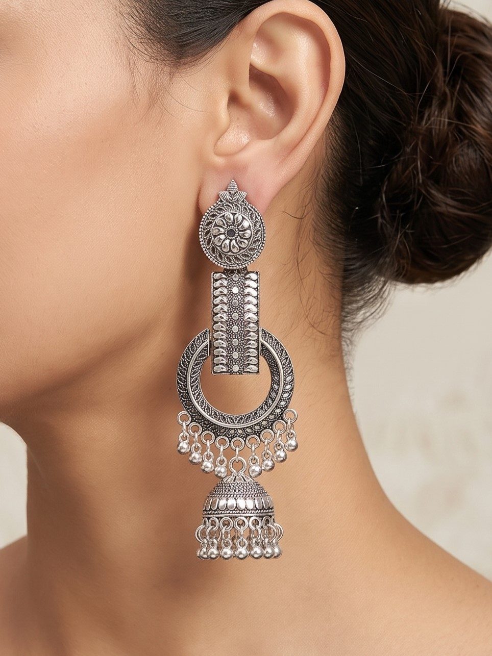 Ahana Premium Elegant Oxidised Earrings
