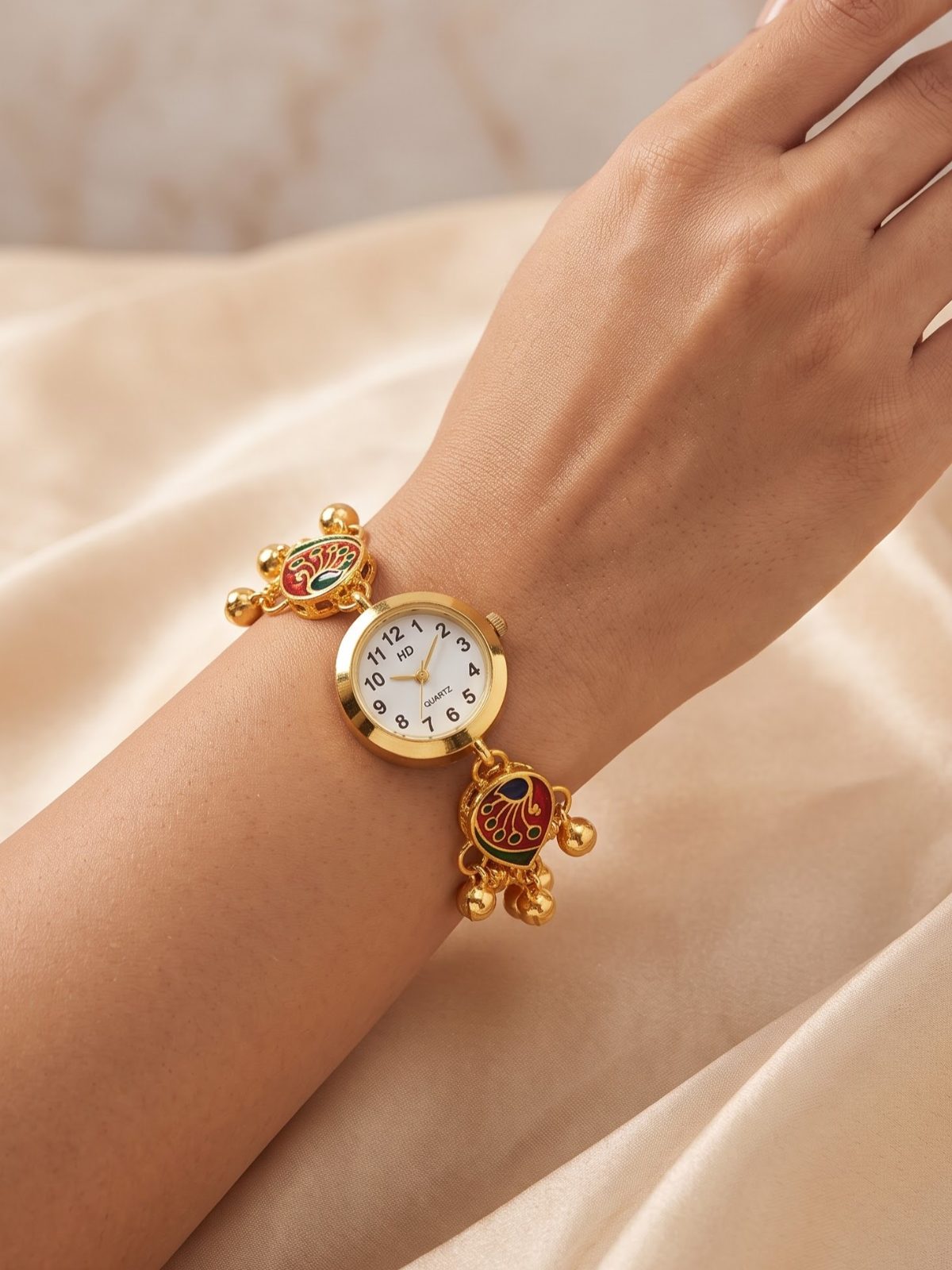 Chitra Festive Peacock Bracelet Watch