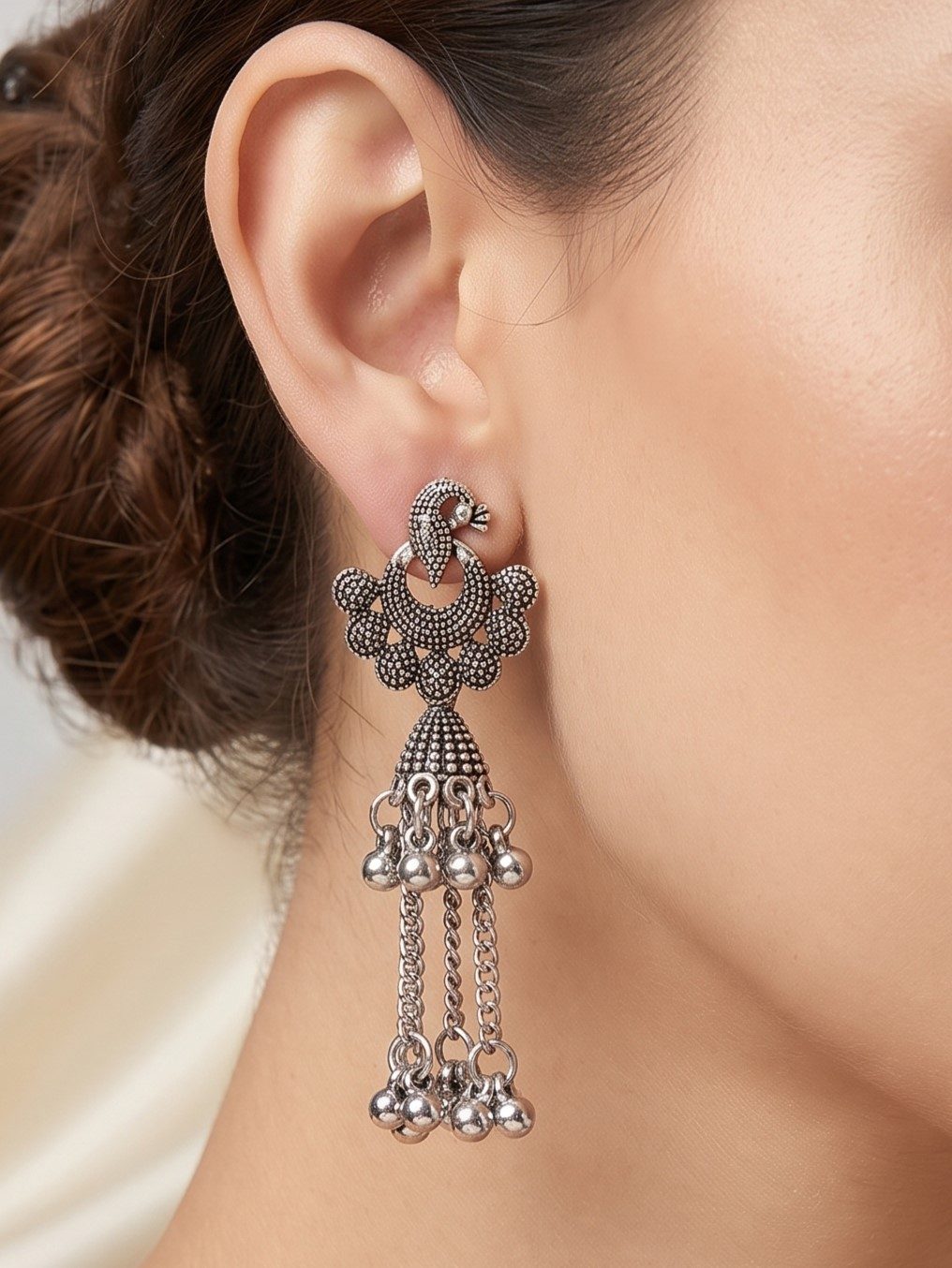 Aaradhya Dangling Oxidised Earrings