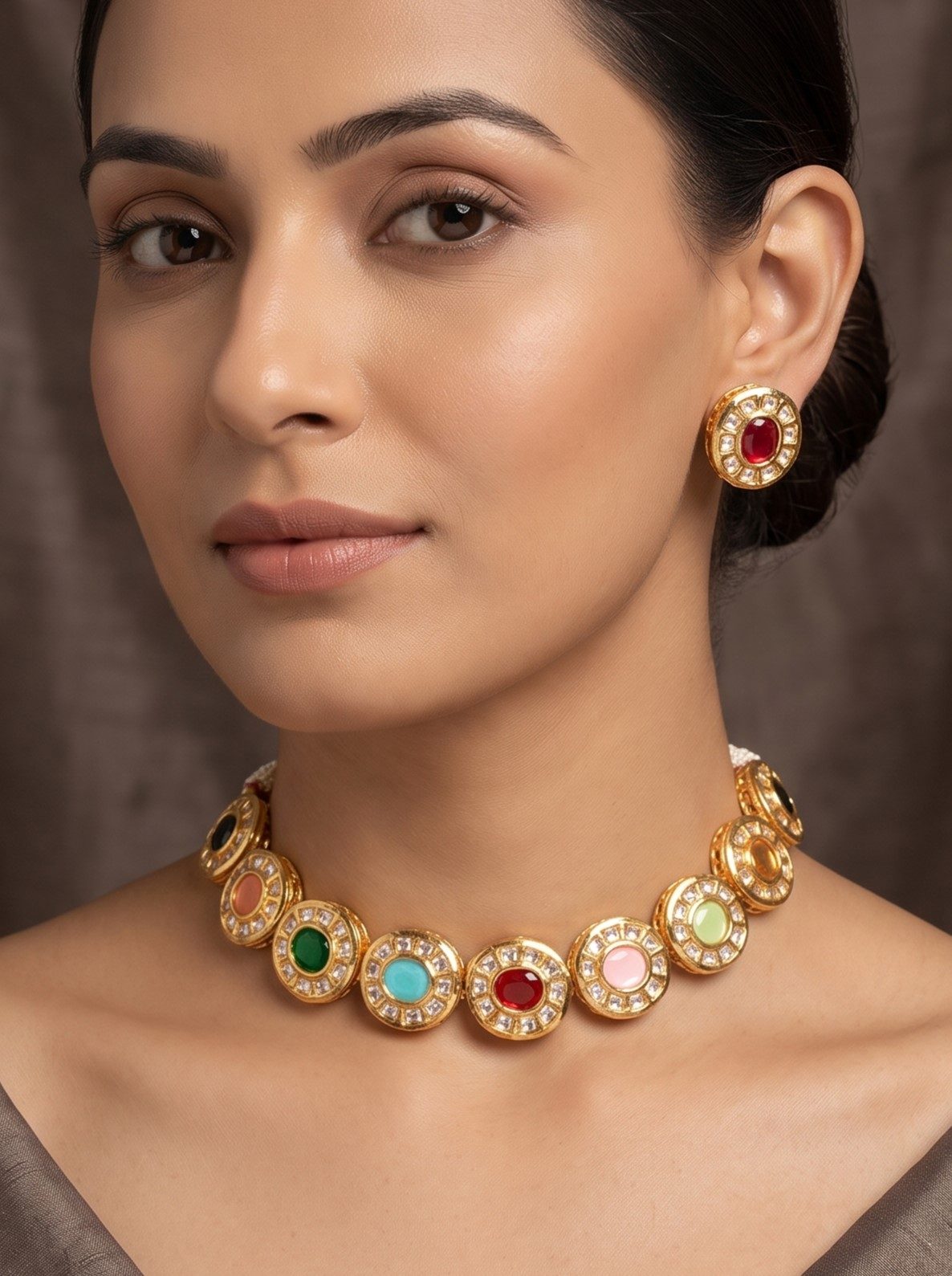 Akshita Navrang Kundan Choker Set