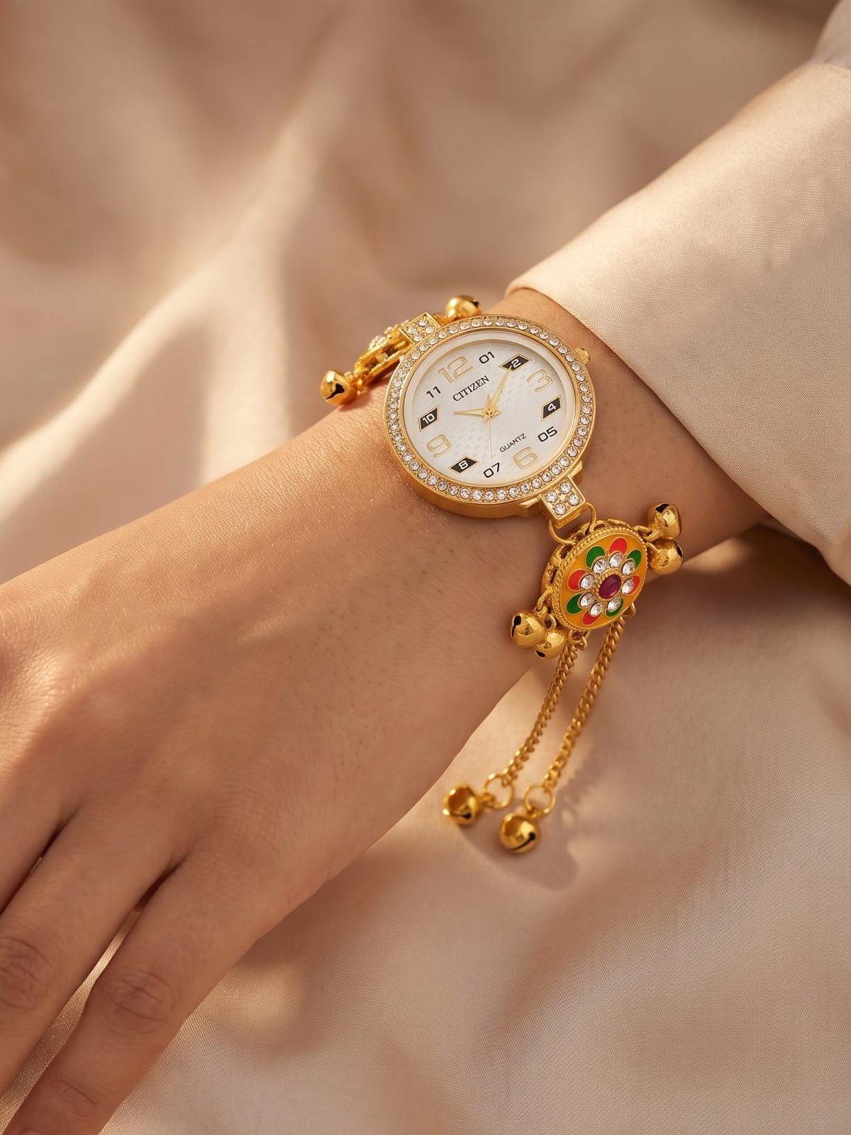 Suhana Festive Gold Bracelet Watch
