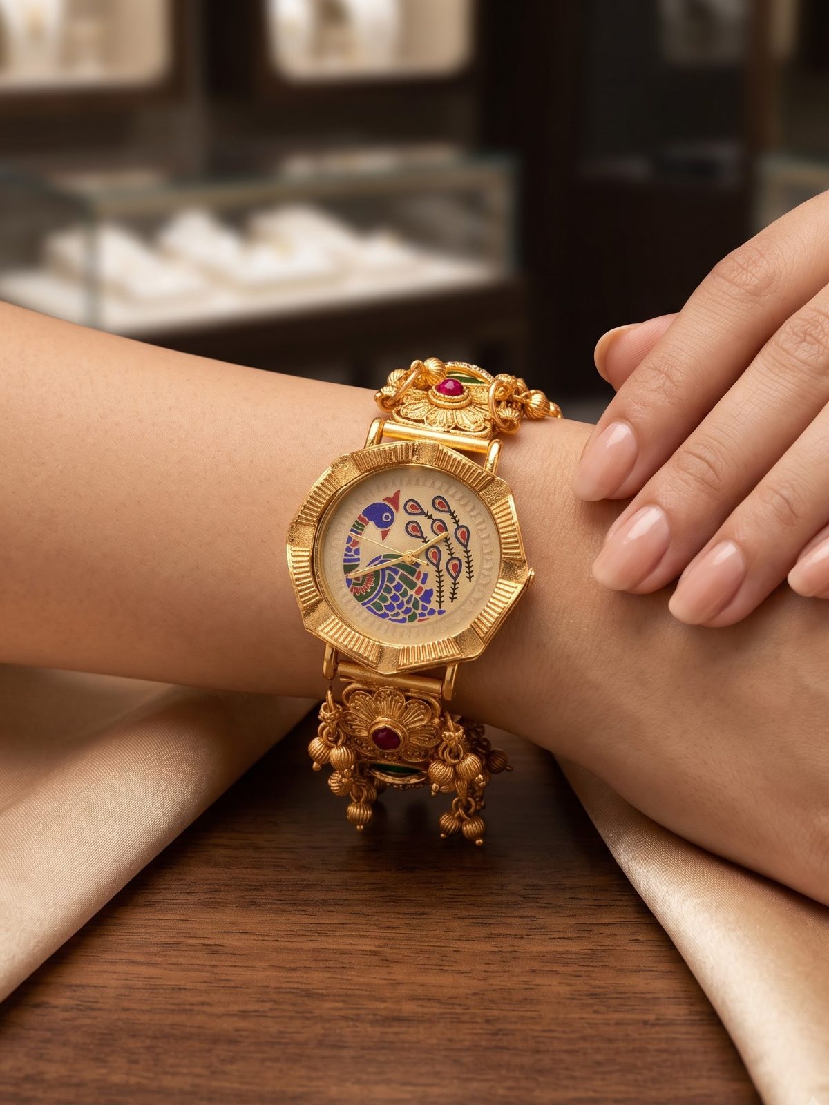 Tara Peacock Design Bracelet Watch