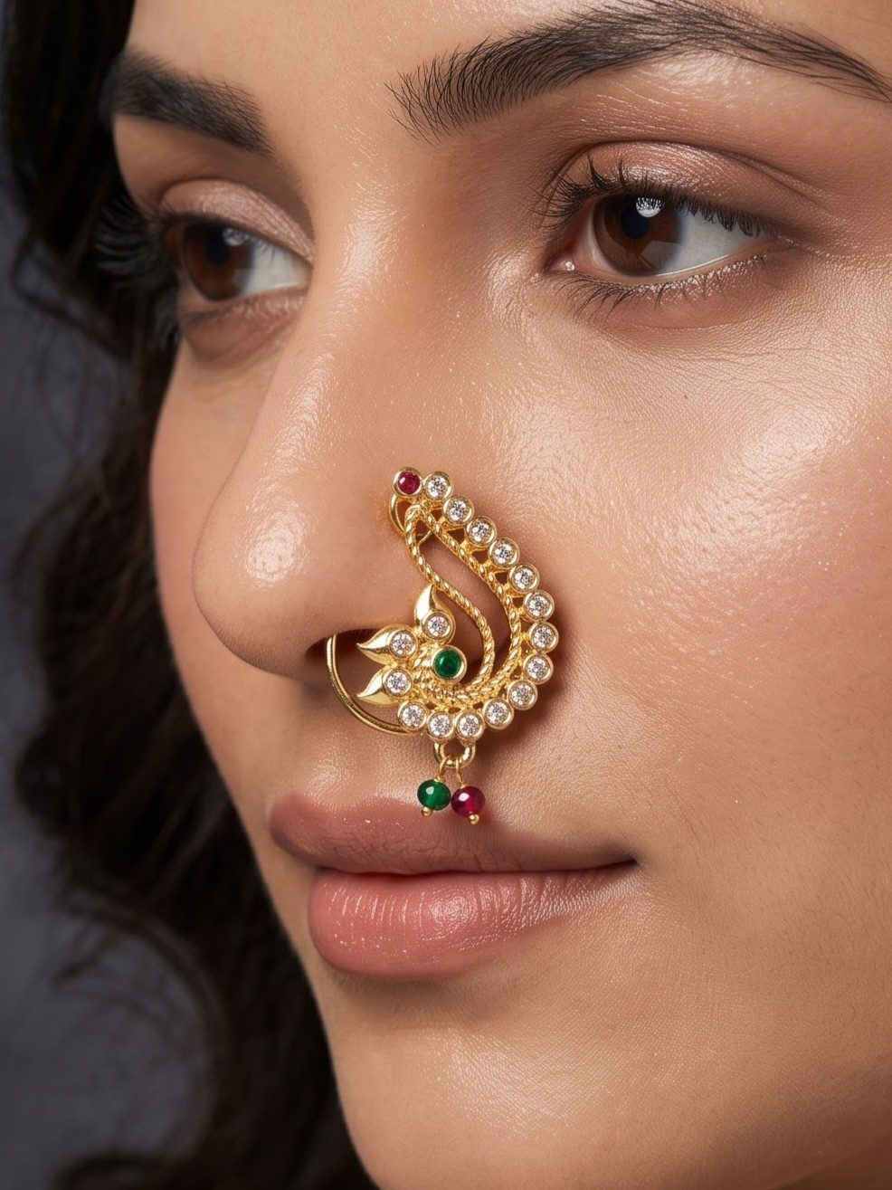 Vamika Traditional Festive Nose Pin