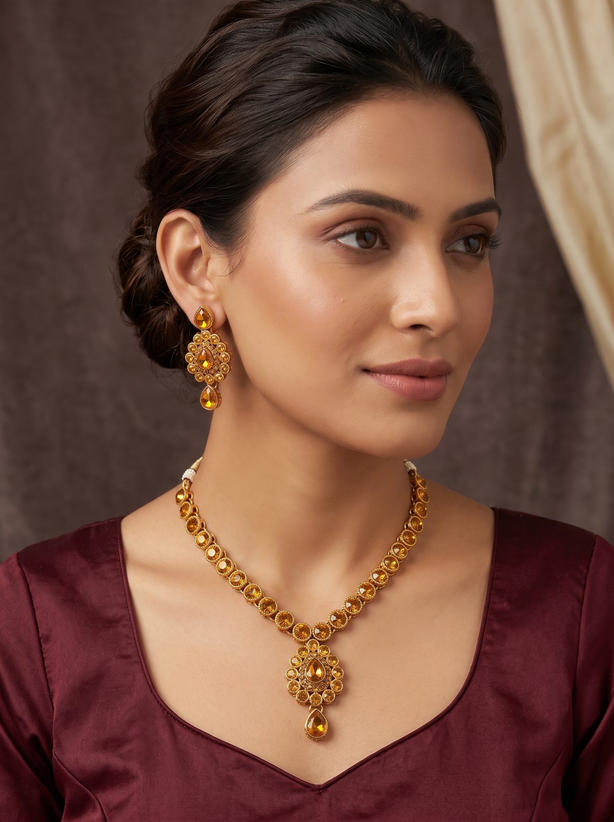 Misty Kundan Necklace set