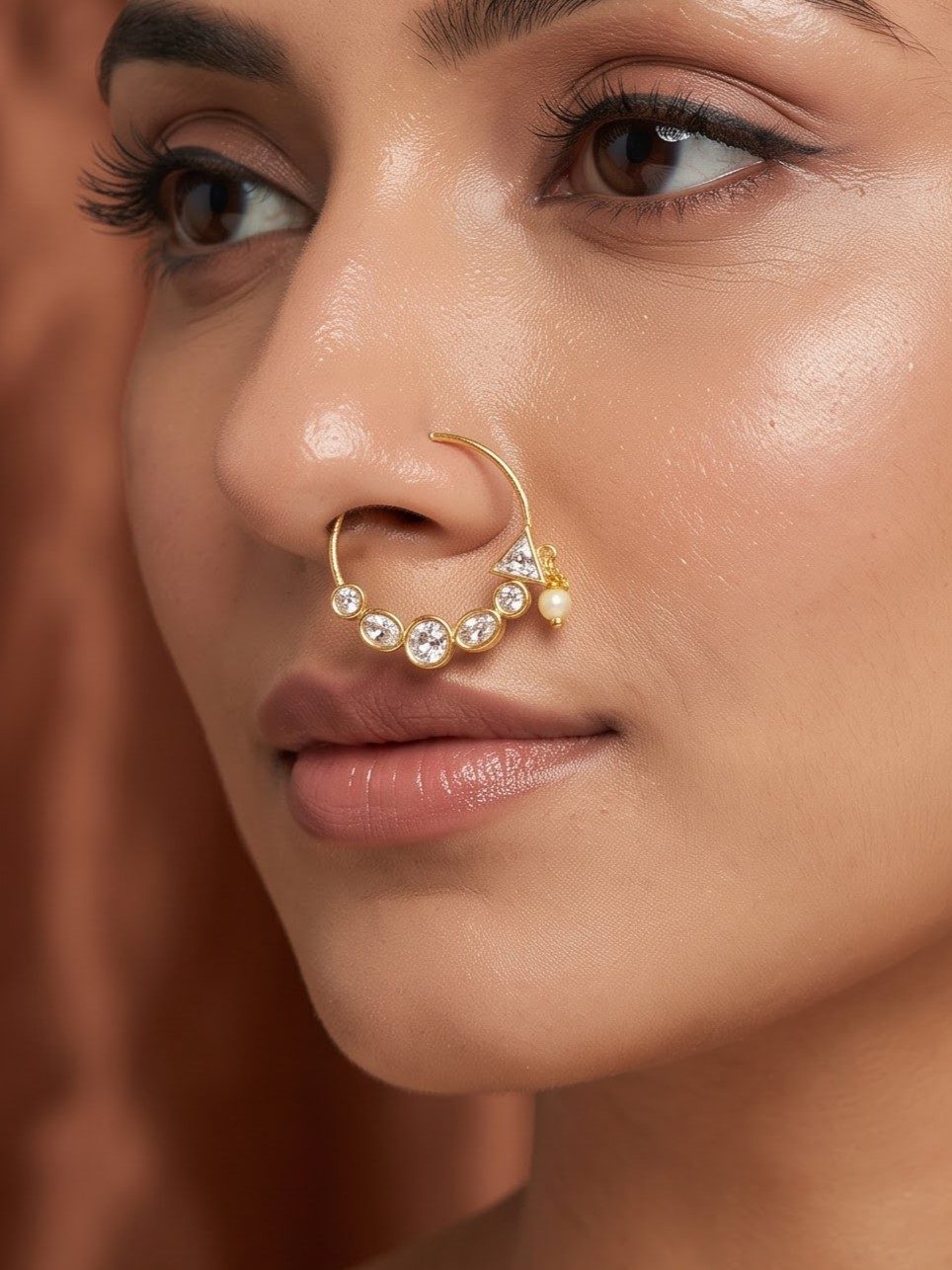 Mohana Festive Pearl Nose Ring