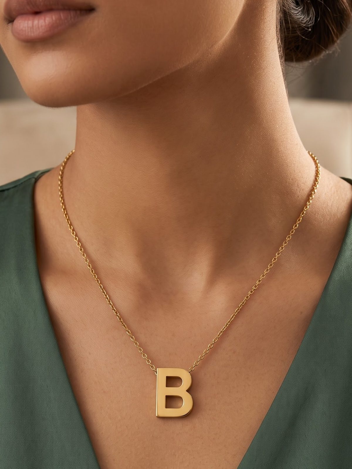 Sanchi Dainty Alphabet Charm Necklaces