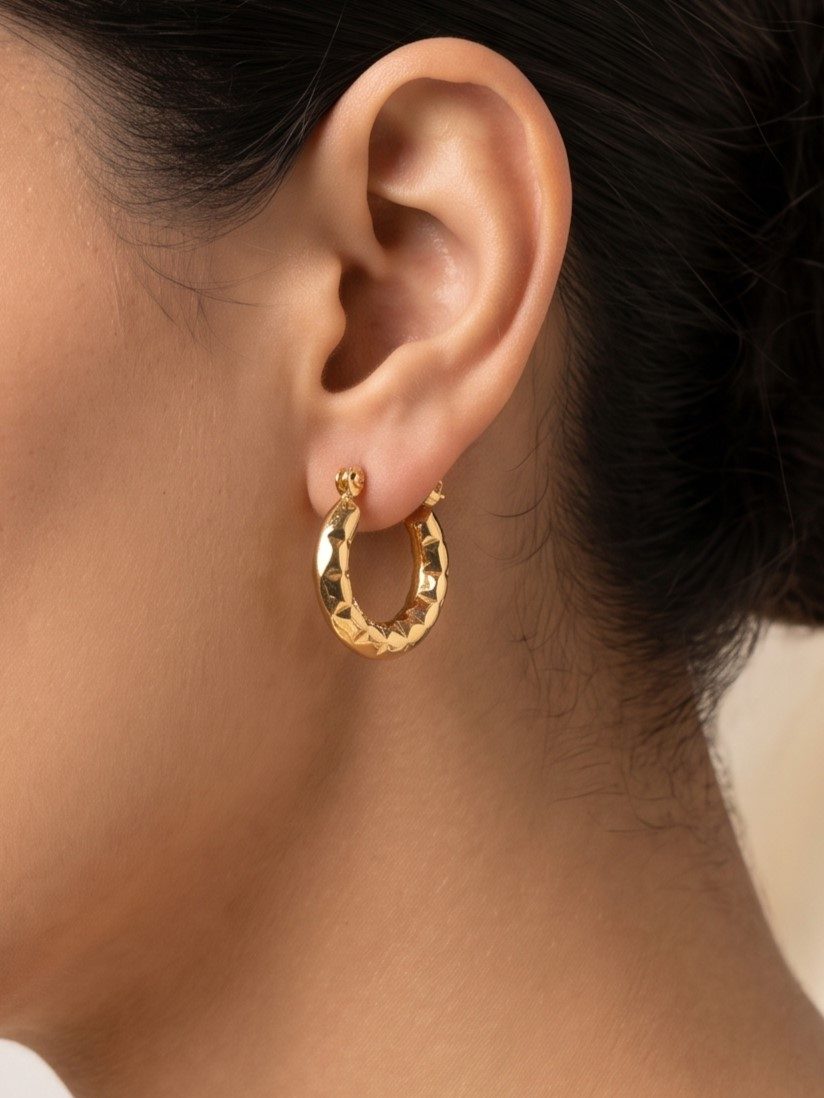 Vedika Matte Gold Plated Balis
