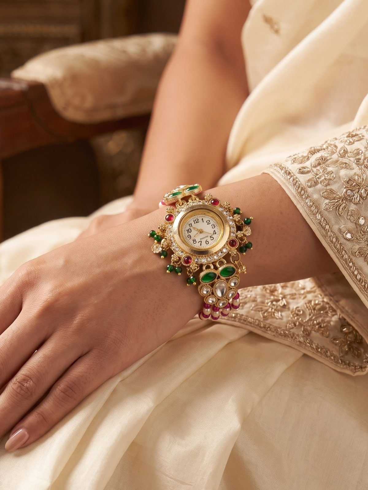 Sanchi Gold Plated Bracelet Watch